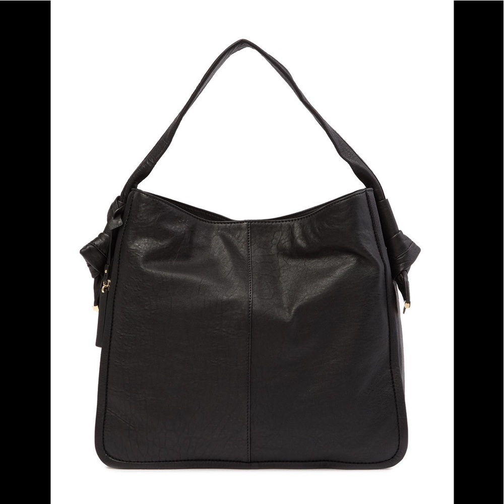 Vince Camuto Tilde Leather Hobo Bag Black